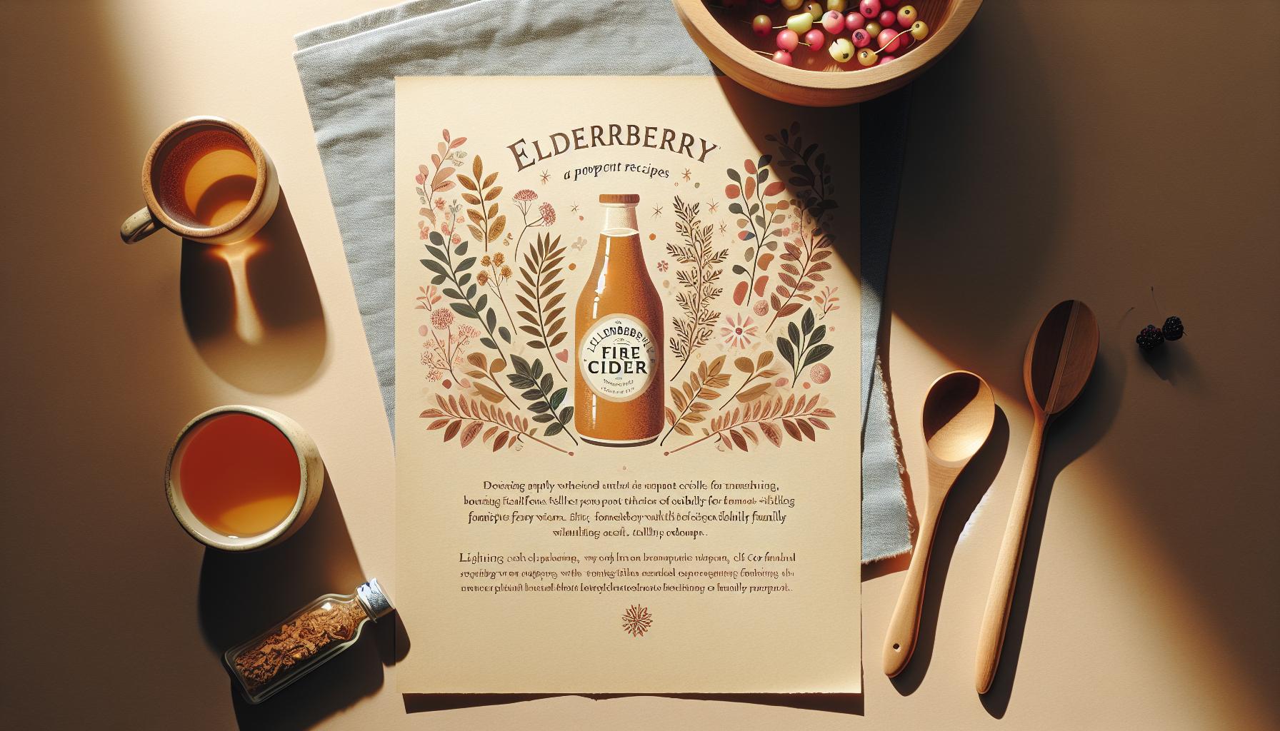 Elderberry Fire Cider: A Potent Recipe for⁤ Family Wellness