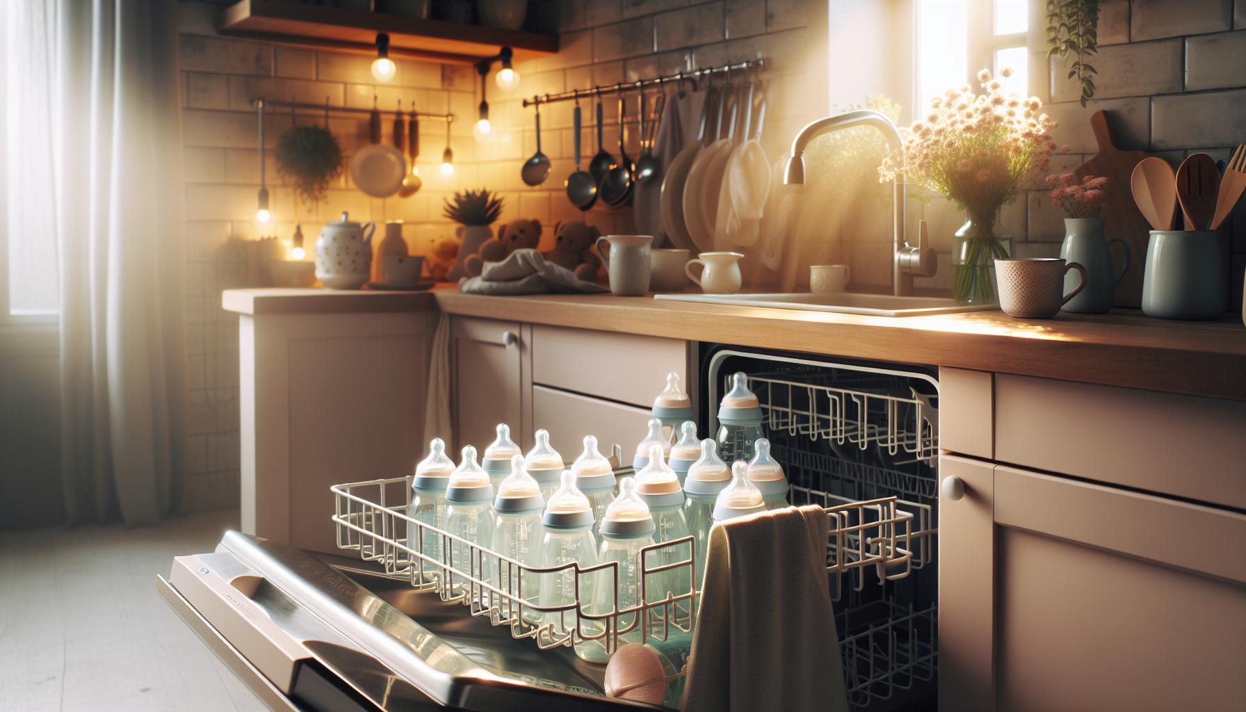 Can You Wash Baby Bottles in the Dishwasher? Safety Tips for Parents 4 How to Properly Arrange Baby Bottles in the Dishwasher