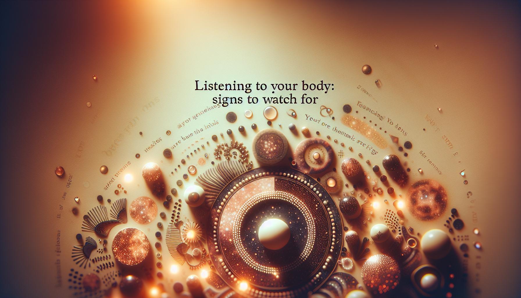 Listening to Your Body: Signs to Watch For