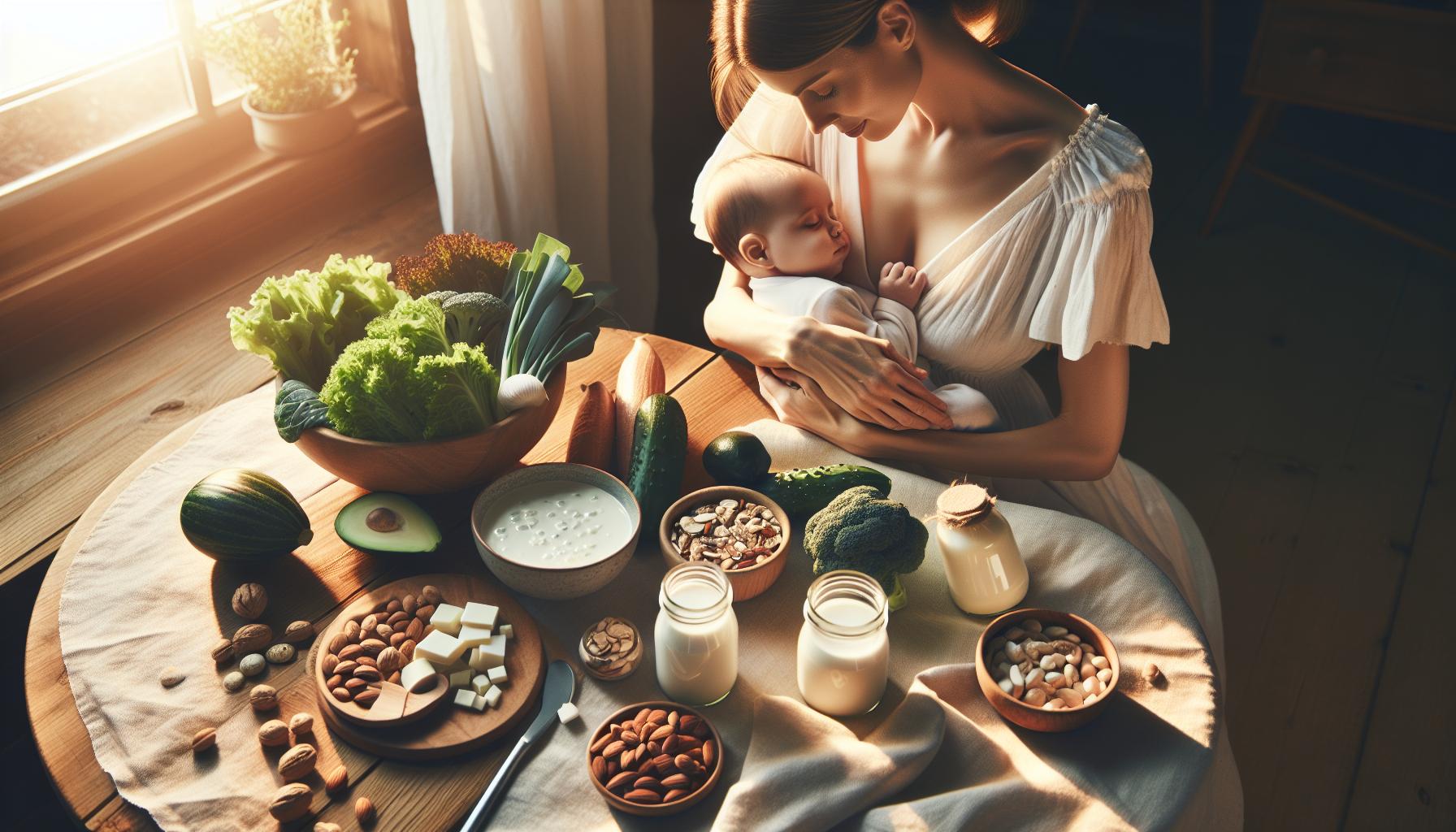 Recommended Dietary Sources of Calcium and Magnesium for Nursing Mothers