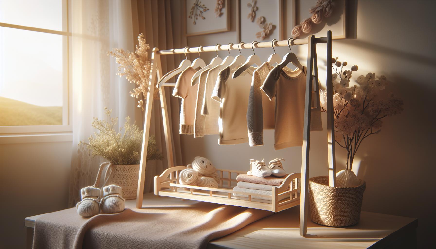 DIY Baby Clothes Rack: Space-Saving Ideas for Organizing Tiny Outfits 3 step-by-Step Guide to Building Your Own Baby Clothes Rack